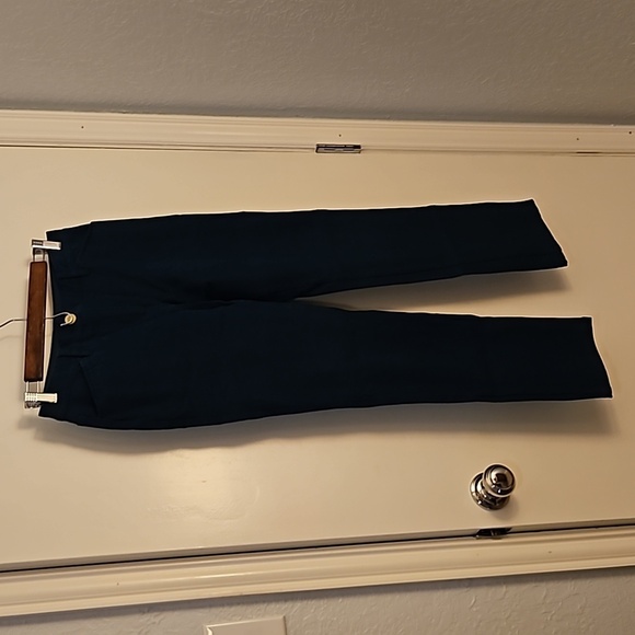 CHICO'S So Slimming Teal Denim Low Rise Straight Leg Ankle Jeans Size 00 - Picture 6 of 8